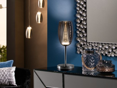 ·NEBULA· LED TABLE LAMP, 1L., CHROME