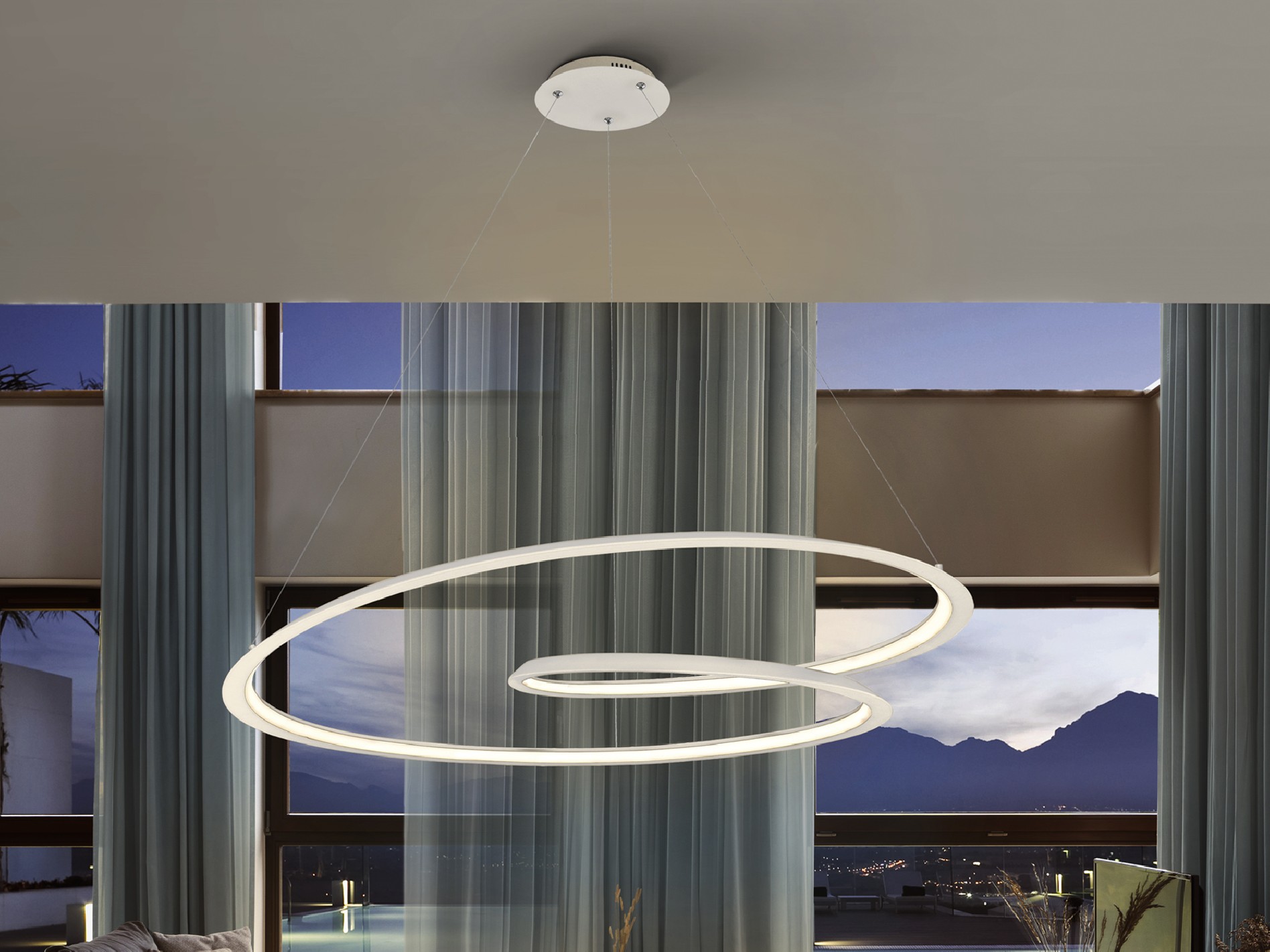 ·LOOPING· LAMP, WHITE Ø97