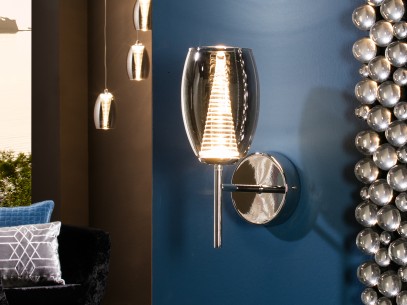 ·NEBULA· WALL LAMP 1L. LED, CHROME