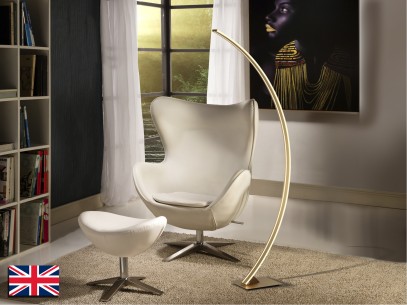 ·ARCUS· FLOOR LAMP, GOLDEN, UK