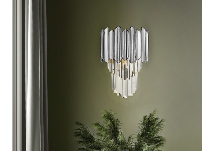 TIARA- WALL LAMP 1L CHROME