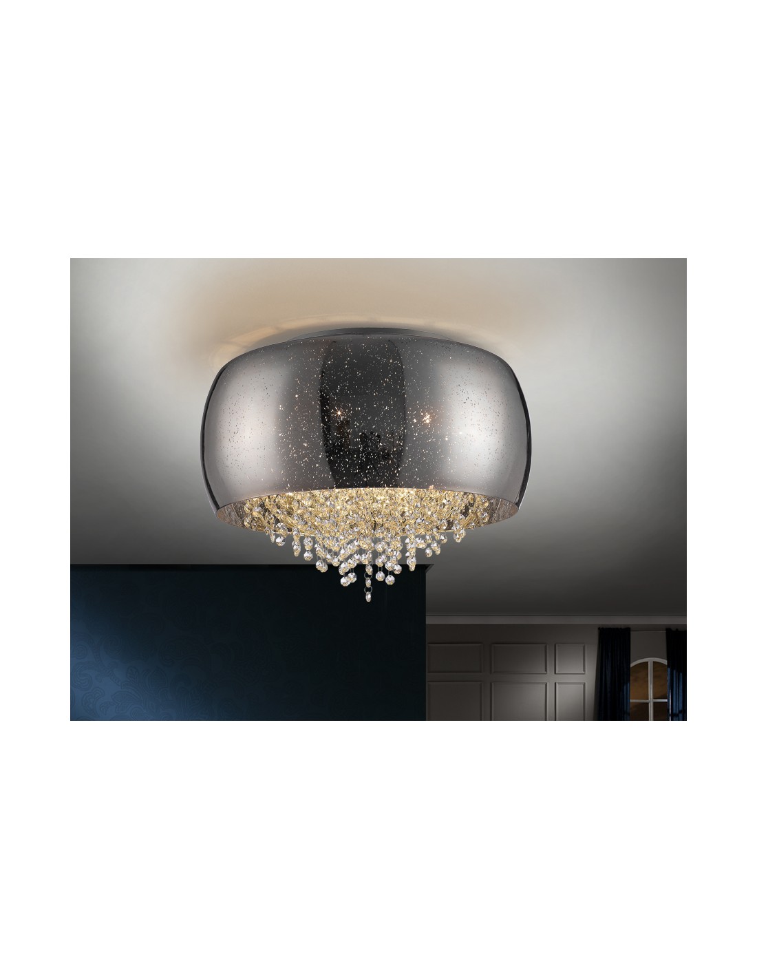 PLAFON ·CAELUM· CROMO 6G9 Ø50