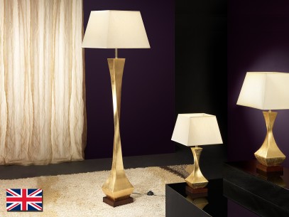 DECO FLOOR LAMP, 1L., GOLD