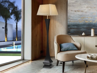 ·DECO· FLOOR LAMP, MATT BLACK