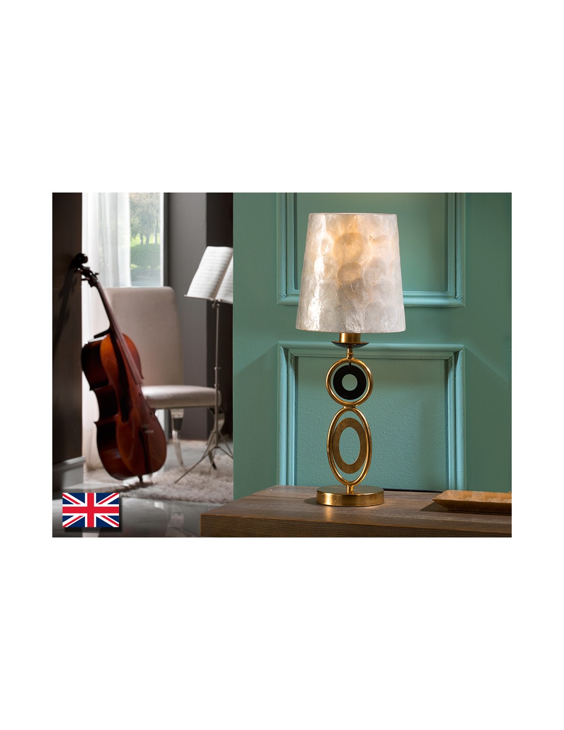 ·EDEN· GOLD TABLE LAMP, 1L.