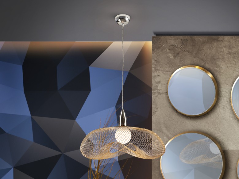 ·FORMA· LAMP 1L., CHROME/GOLD