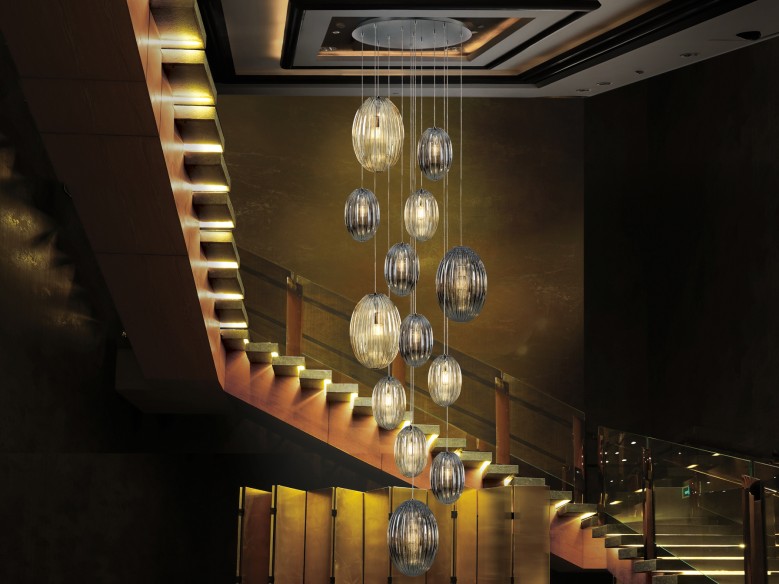 OVILA· 13L LAMP. SMOKE, COGNAC