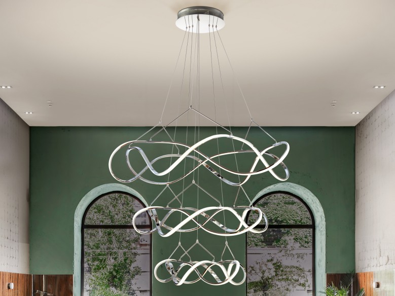 ·MOLLY· LED LAMP Ø110, CHROME DIMM.