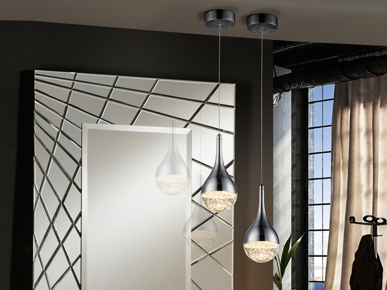 ·ELIE· LAMP 1L. Ø10, CHROME