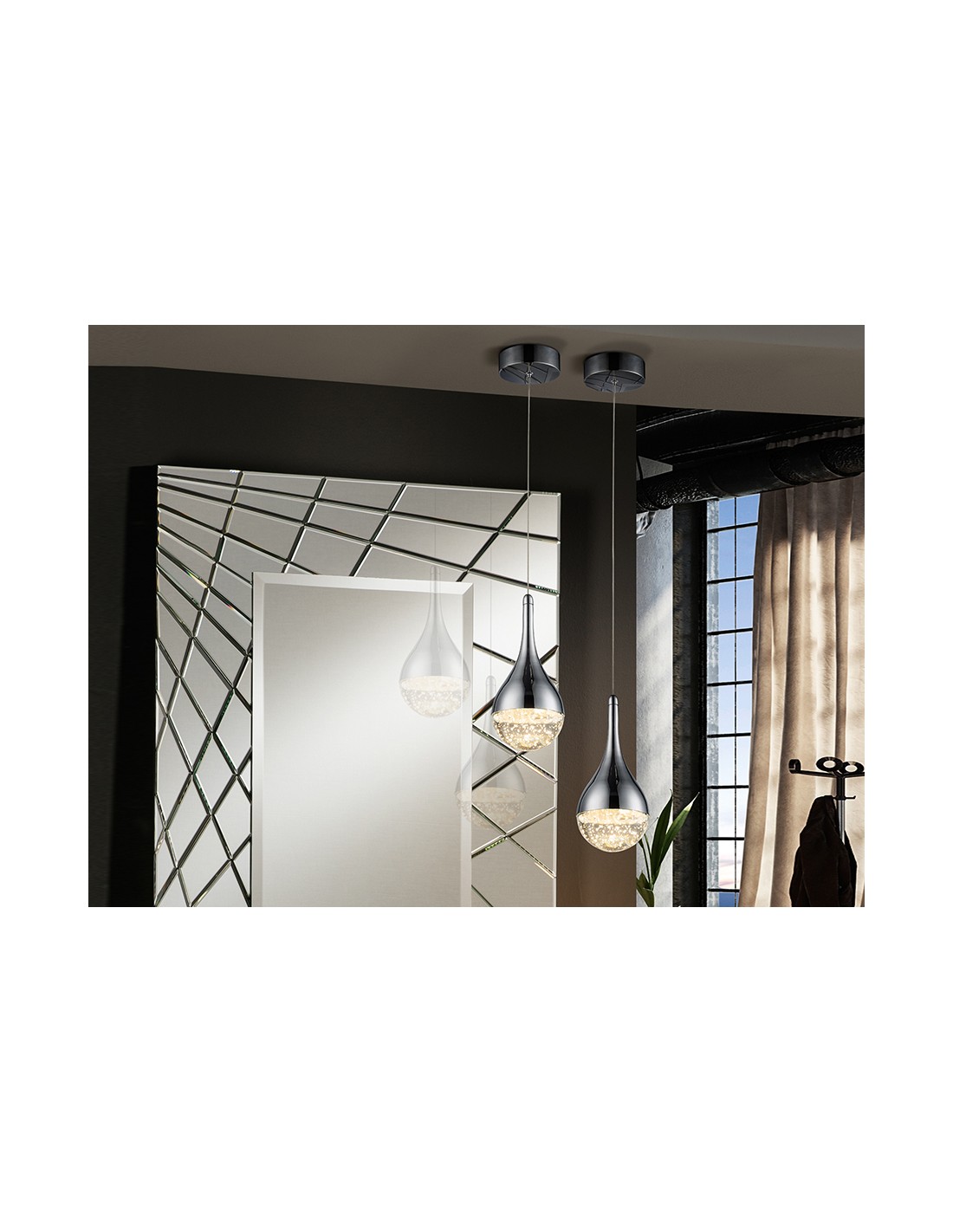 ·ELIE· LAMP 1L. Ø10, CHROME