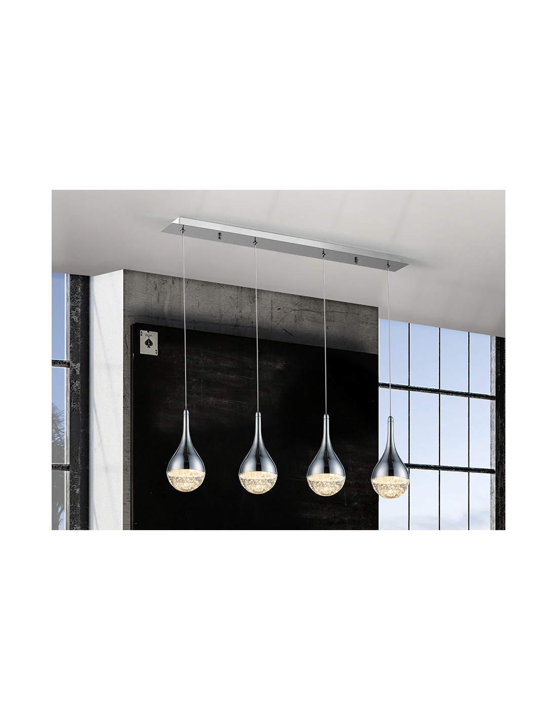 LAMPARA 4L·ELIE·CROMO