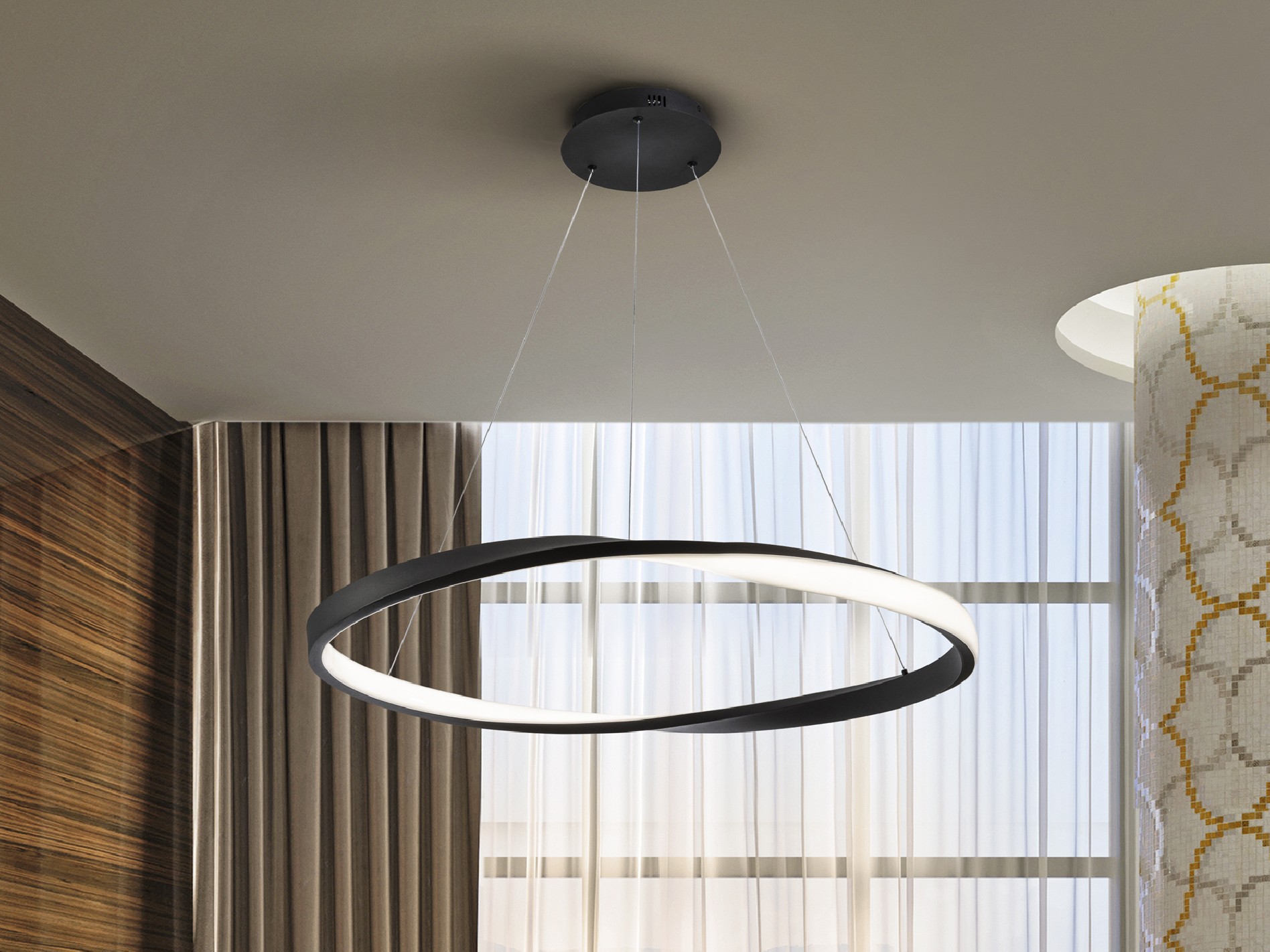 ALTAIR- LAMPARA NEGRA D80