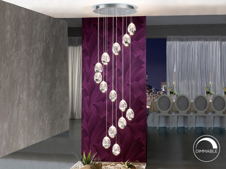 ·ROCIO· LED LAMP, 14L., CHROME, DIMMABLE