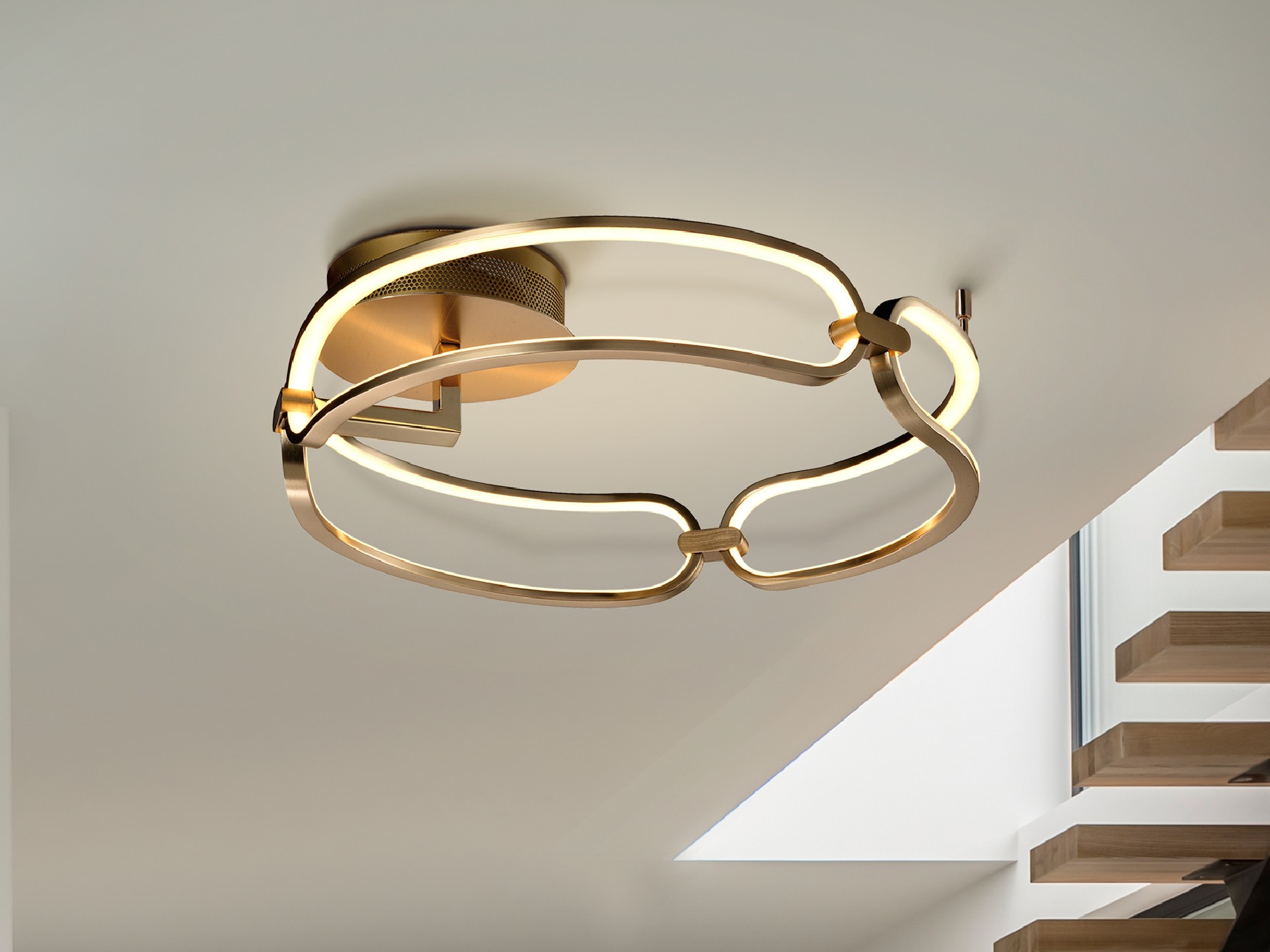 ·COLETTE· LED CEILING LAMP Ø47 ROSE GOLD