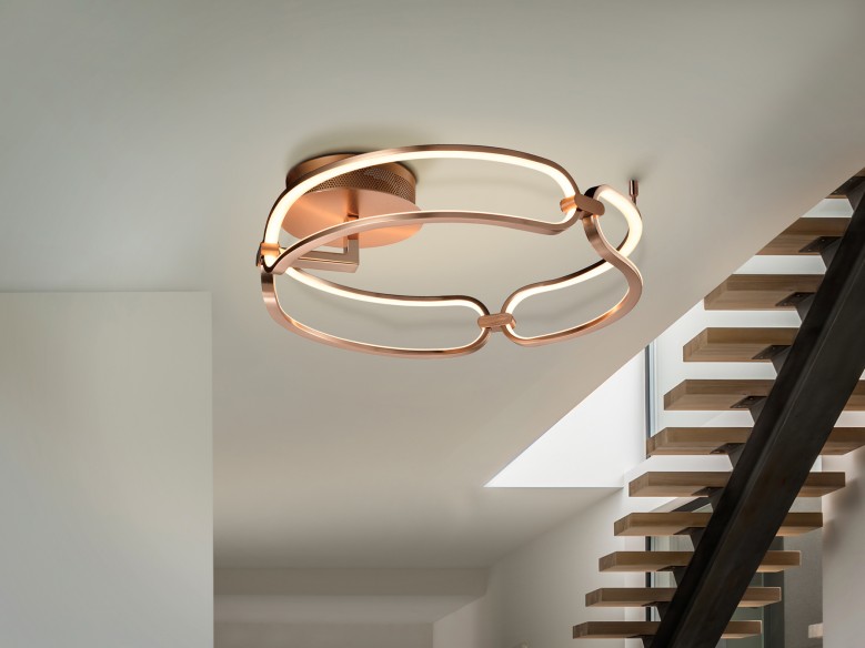 ·COLETTE· LED CEILING LA.Ø47 G.ROSE, DIM