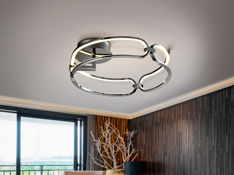 ·COLETTE· LED CEILING LAMP Ø47 CHROME, D
