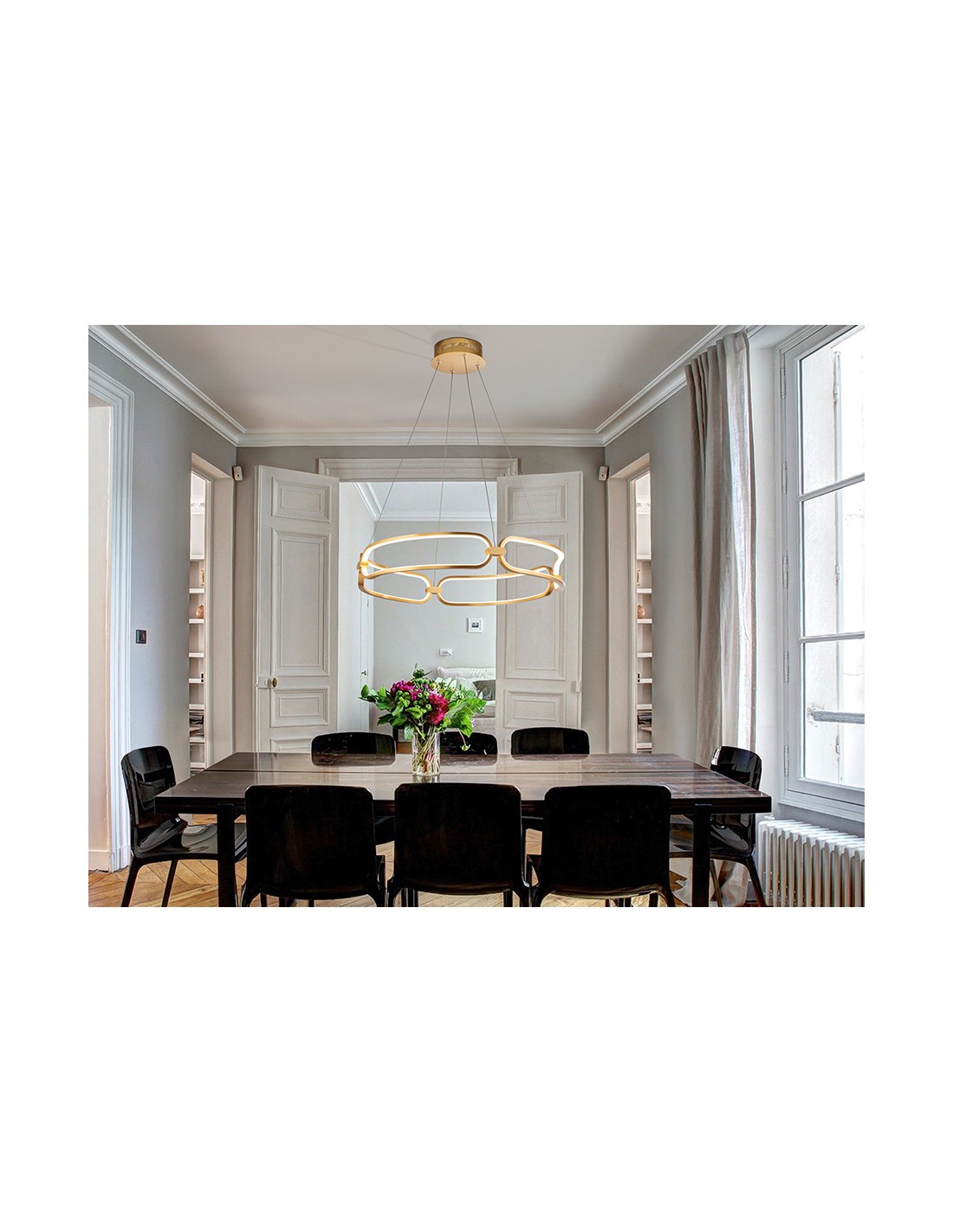 COLETTE-LAMPARA 60Ø ORO ROSA