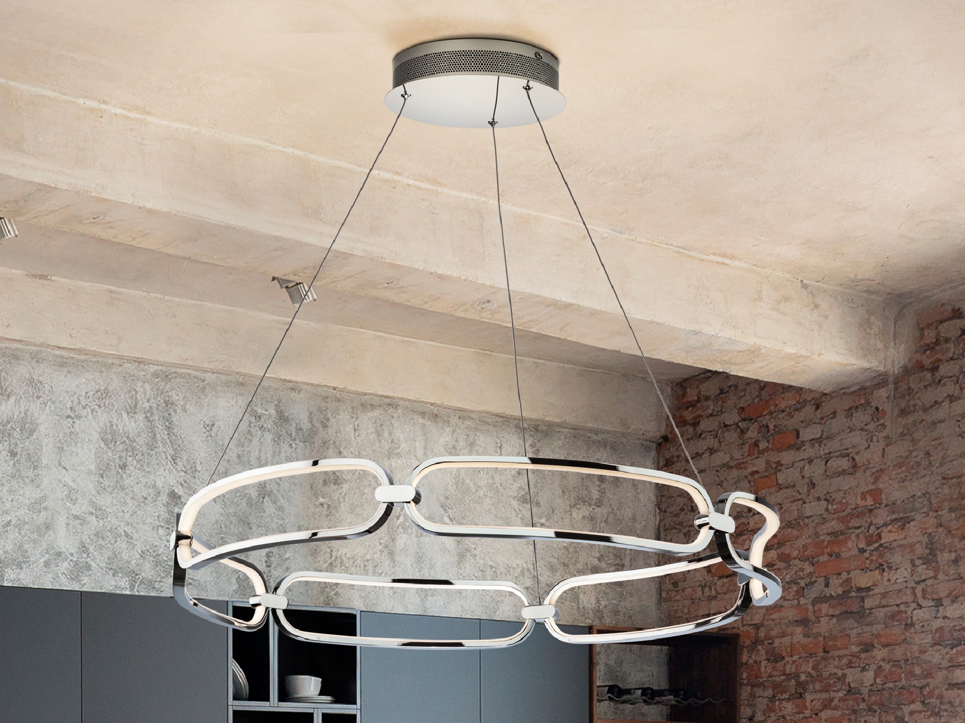 ·COLETTE· LED LAMP Ø80, CHROME