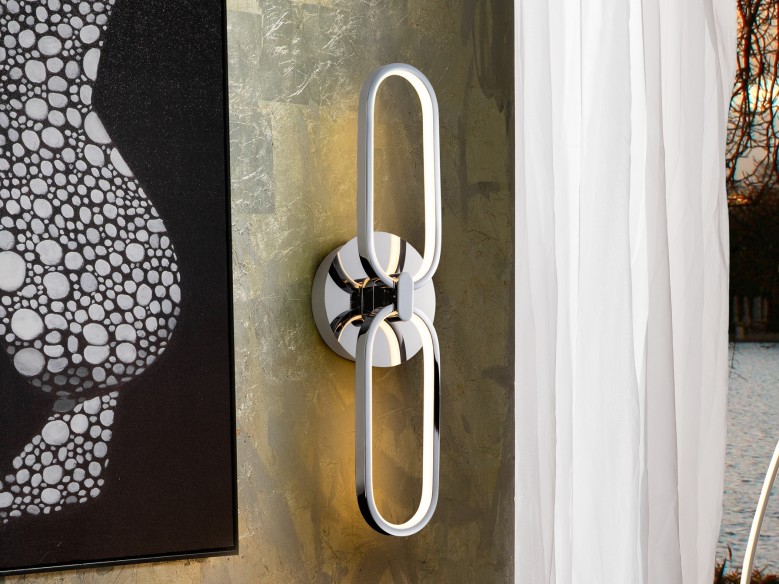 ·COLETTE· LED WALL LAMP 2L., CHROME