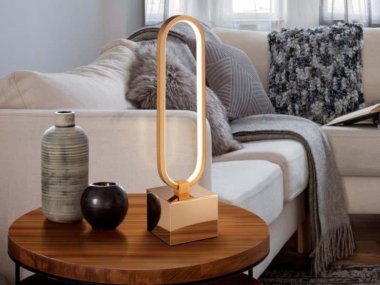 ·COLETTE· LED TABLE LAMP, ROSE GOLD