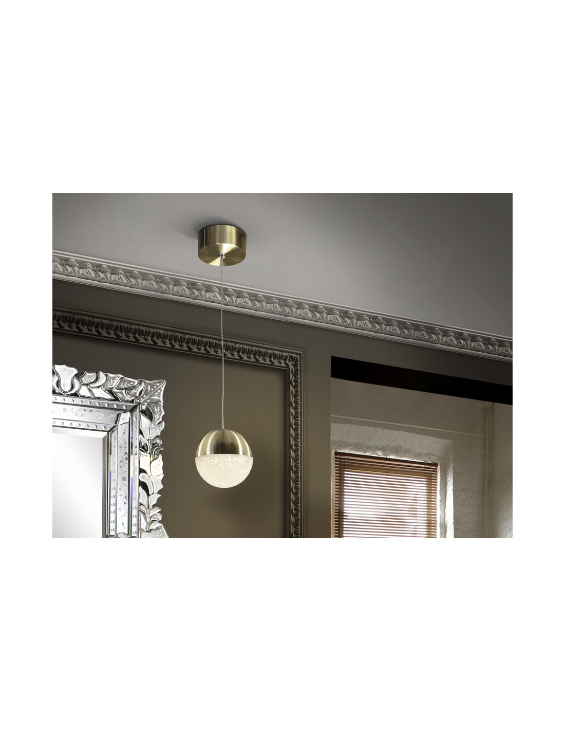 ·SPHERE· LED LAMP Ø12, BRASS