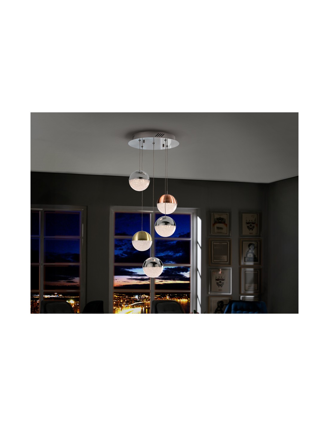 LAMPARA 5L LED ·SPHERE· COLOR
