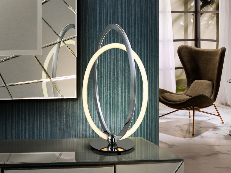·OCELLIS· LED TABLE LAMP, CHROME