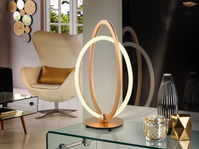 ·OCELLIS· LED TABLE LAMP, ROSE GOLD
