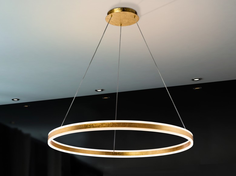 ·HELIA· LED LAMP, GOLD Ø100