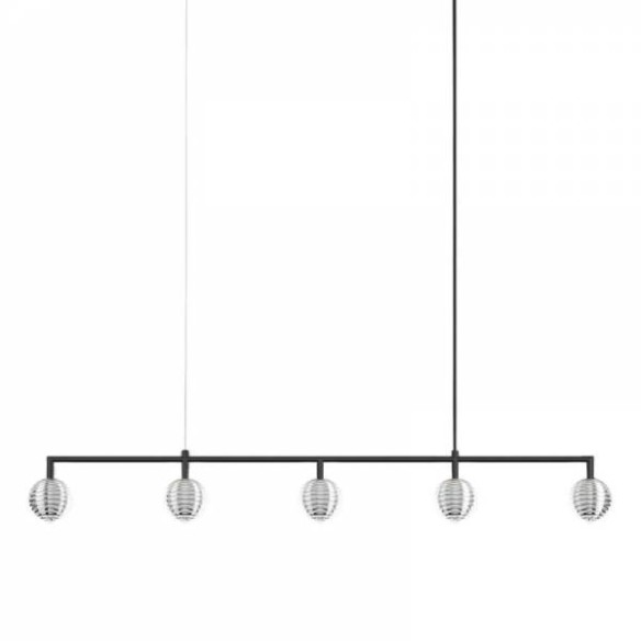 Lámpara colgante negra 5L Doul AROMAS