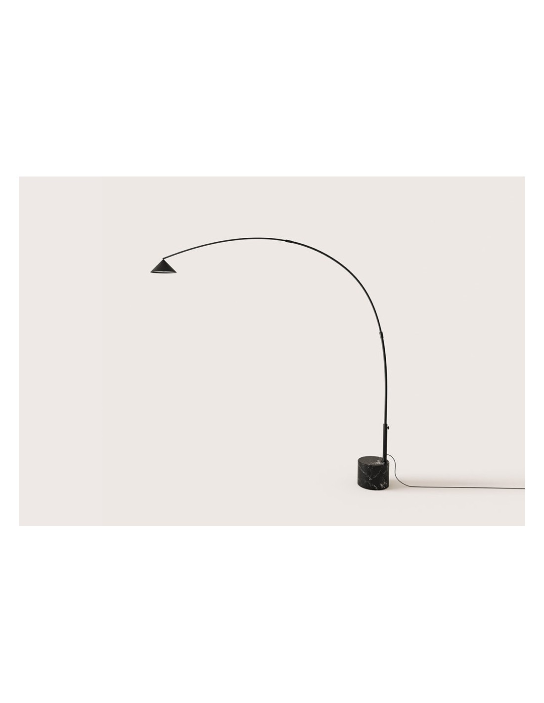 Lámpara de pie negro mate Hinoo Aromas