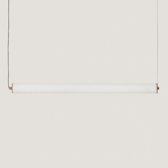 copy of Lámpara colgante TUBE metal oro y negro AROMAS