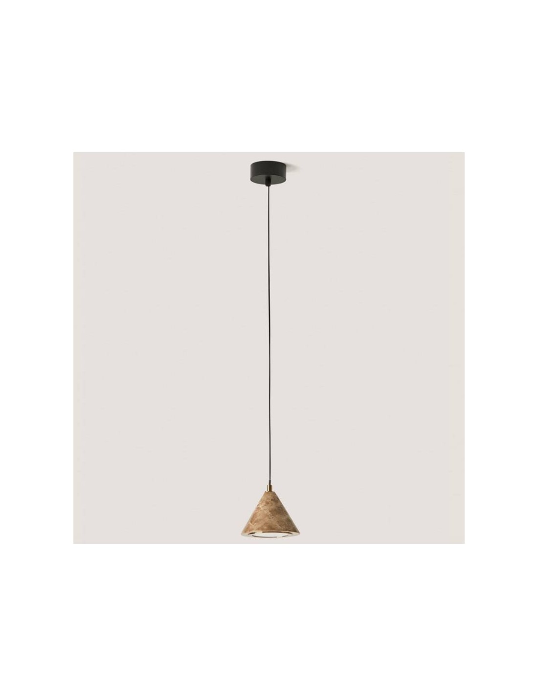 Lámpara colgante oro y mármol Iconic AROMAS