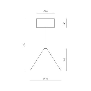Lámpara colgante negro y mármol Iconic AROMAS 2