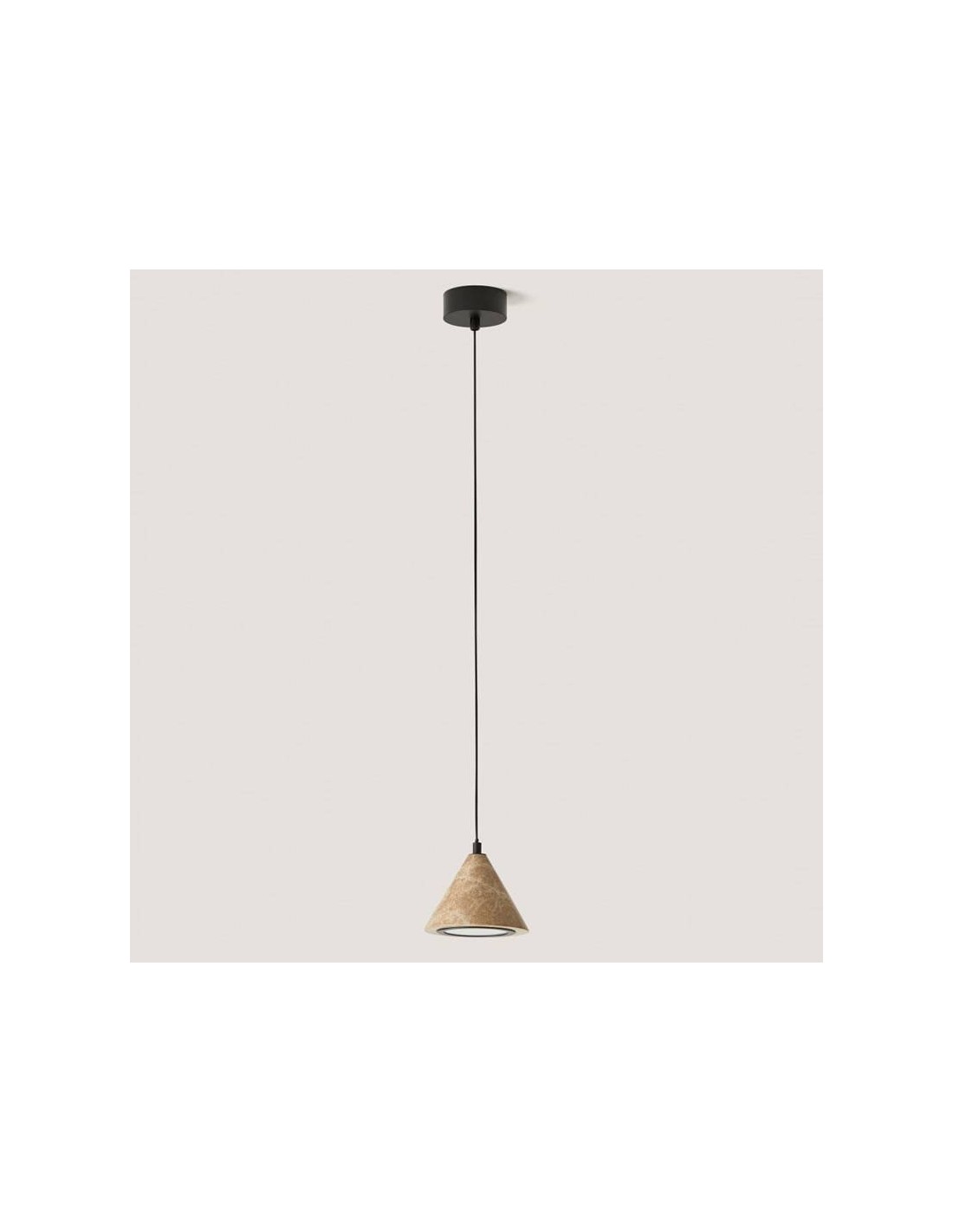 Lámpara colgante negro y mármol Iconic AROMAS