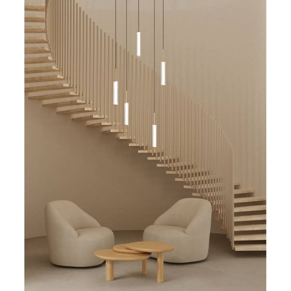 Lámpara colgante oro mate Ison AROMAS