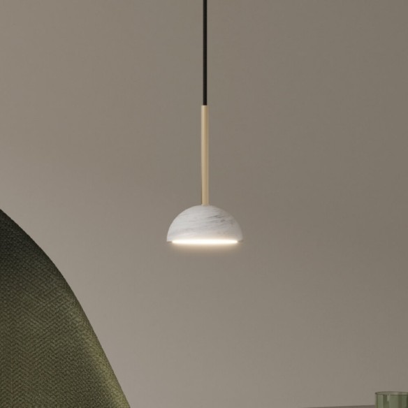 Lámpara colgante mármol blanco Dussa Aromas