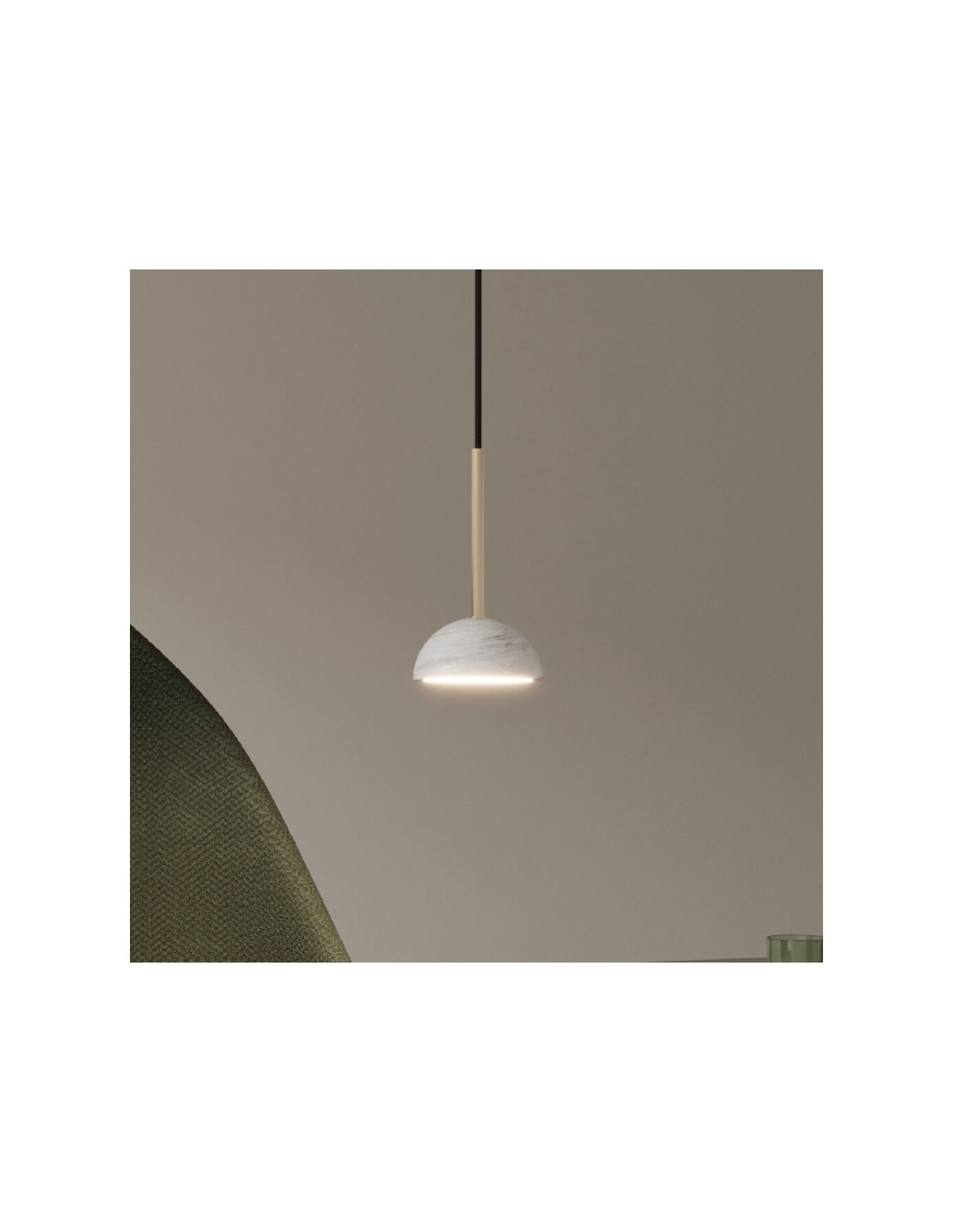 Lámpara colgante mármol blanco Dussa Aromas