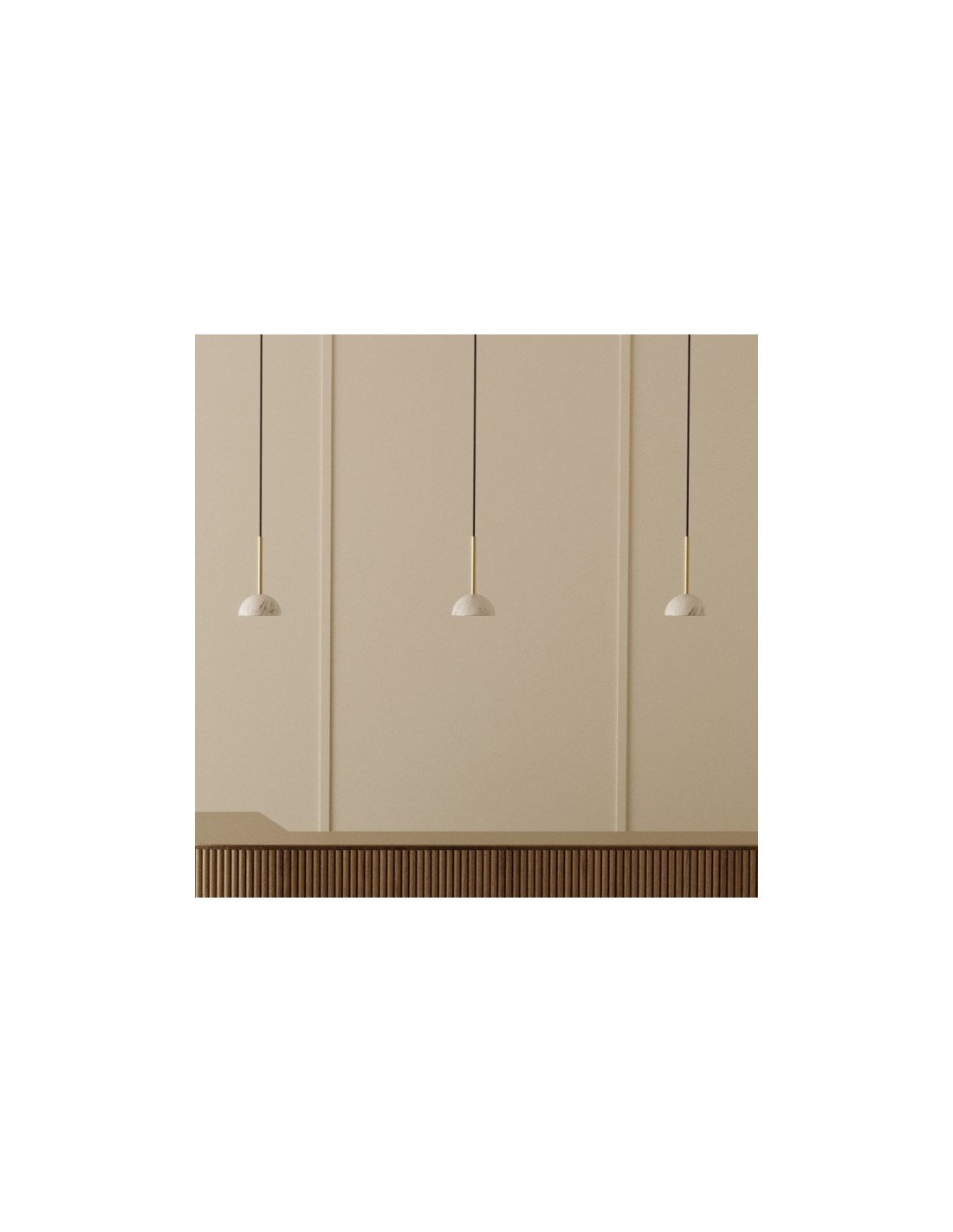 Lámpara colgante mármol blanco Dussa Aromas