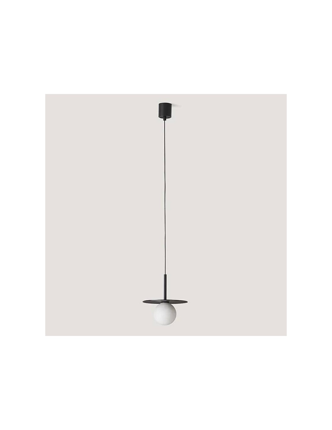 Colgante acero negro y vidrio Miro AROMAS