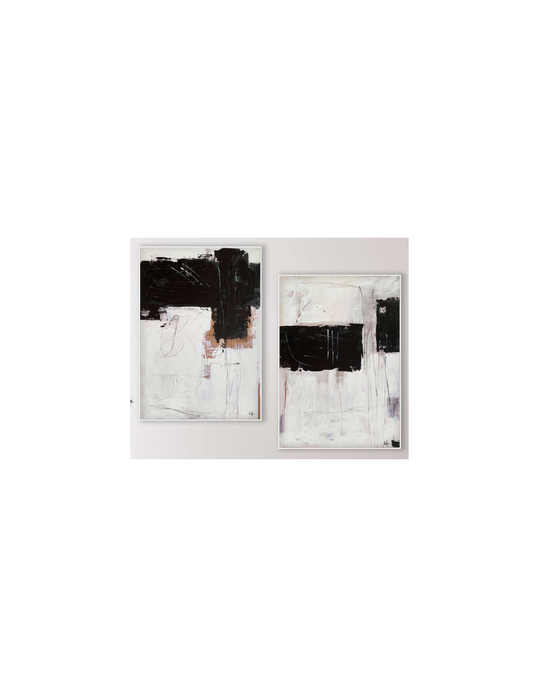 Cuadro minimalista LEE marco blanco 70x100