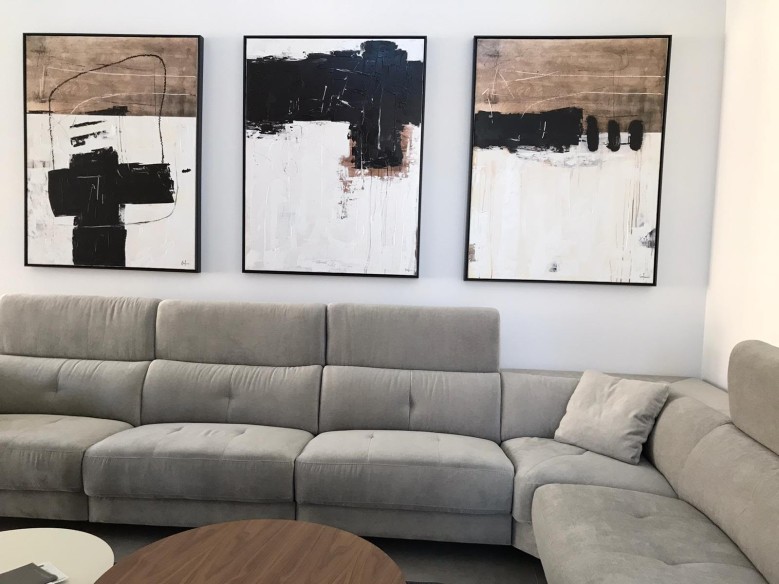 Cuadro minimalista LEE marco blanco 70x100