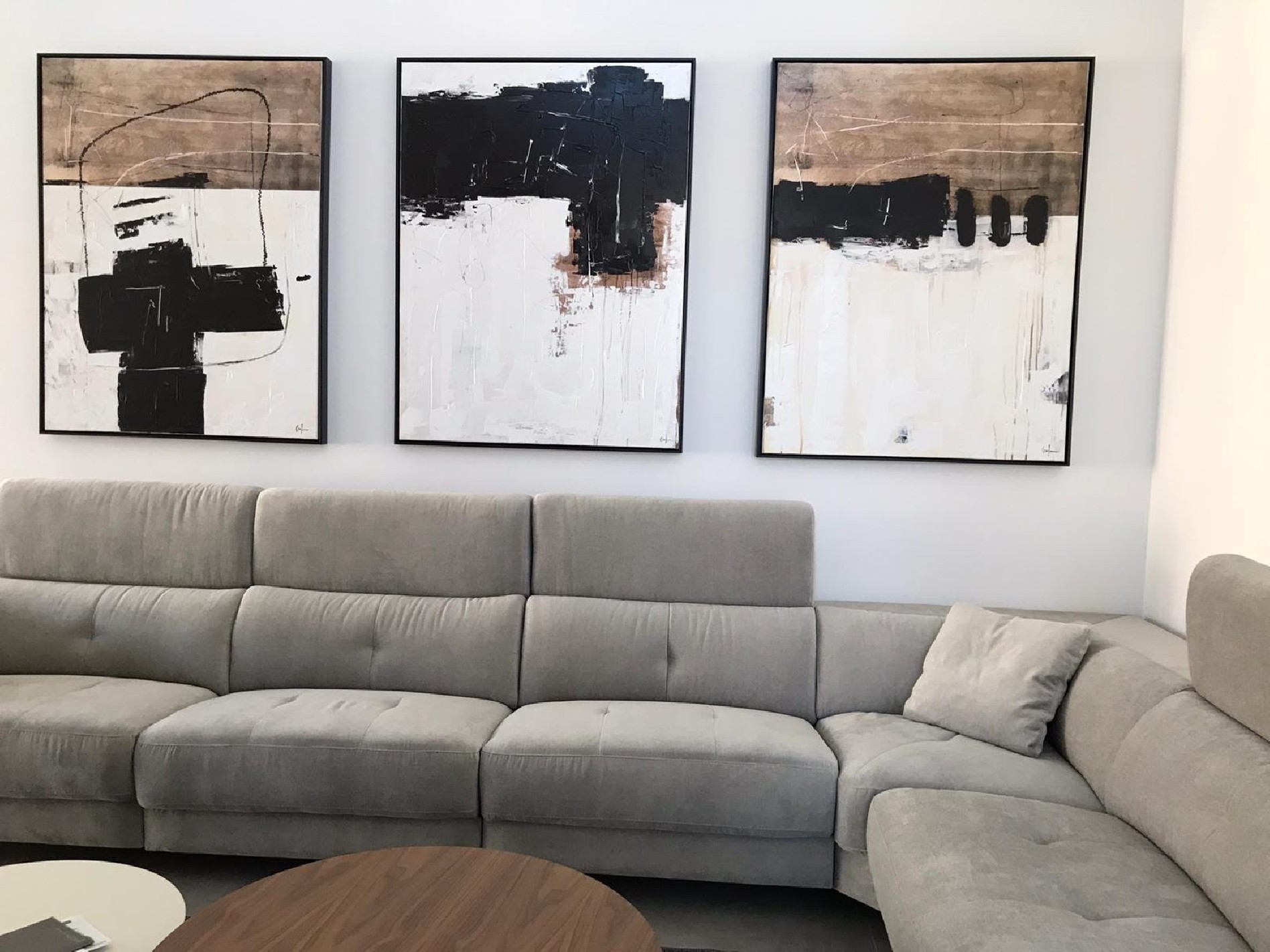 Cuadro minimalista LEE marco blanco 70x100