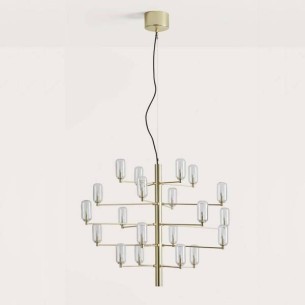 Lámpara colgante 20L vidrio Gand AROMAS