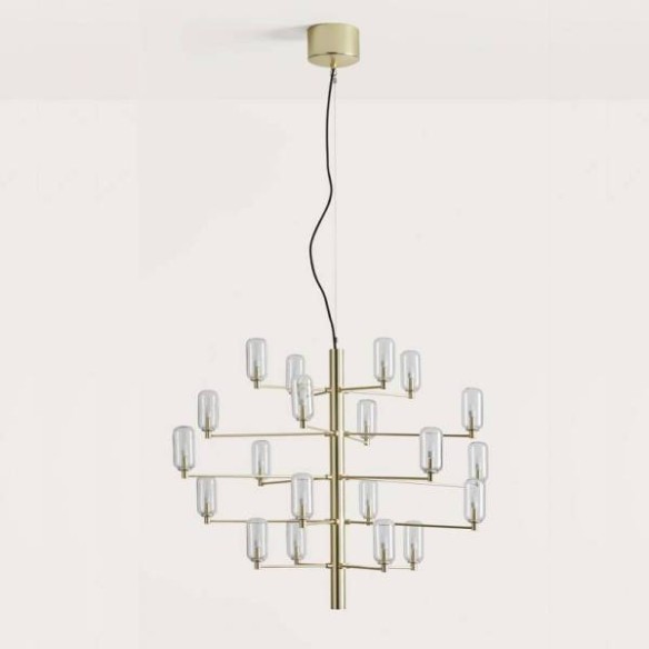 Lámpara colgante 20L vidrio Gand AROMAS