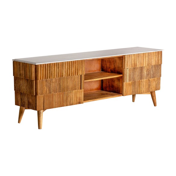MUEBLE TV PLISSÃ‰ WOOD