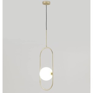 Lámpara colgante oro mate Abbacus AROMAS