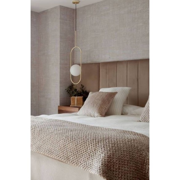 Lámpara colgante oro mate Abbacus AROMAS