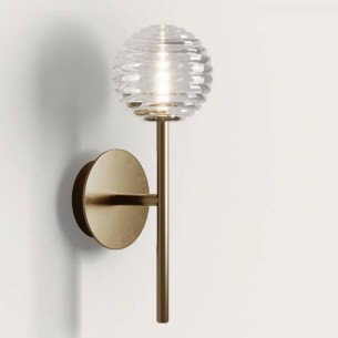 Aplique de pared oro envejecido Doul AROMAS