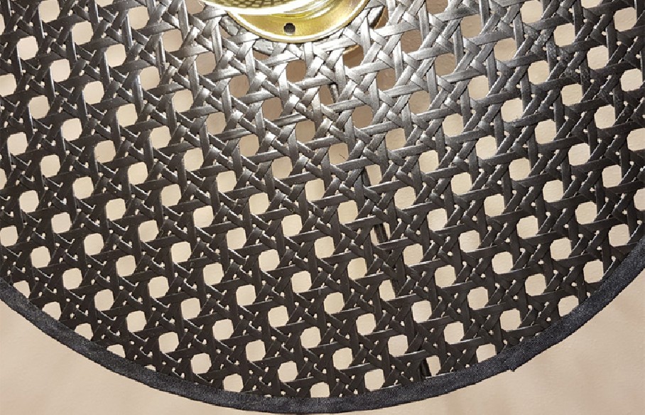 Aplique de pared Tan Tan rejilla negra AROMAS